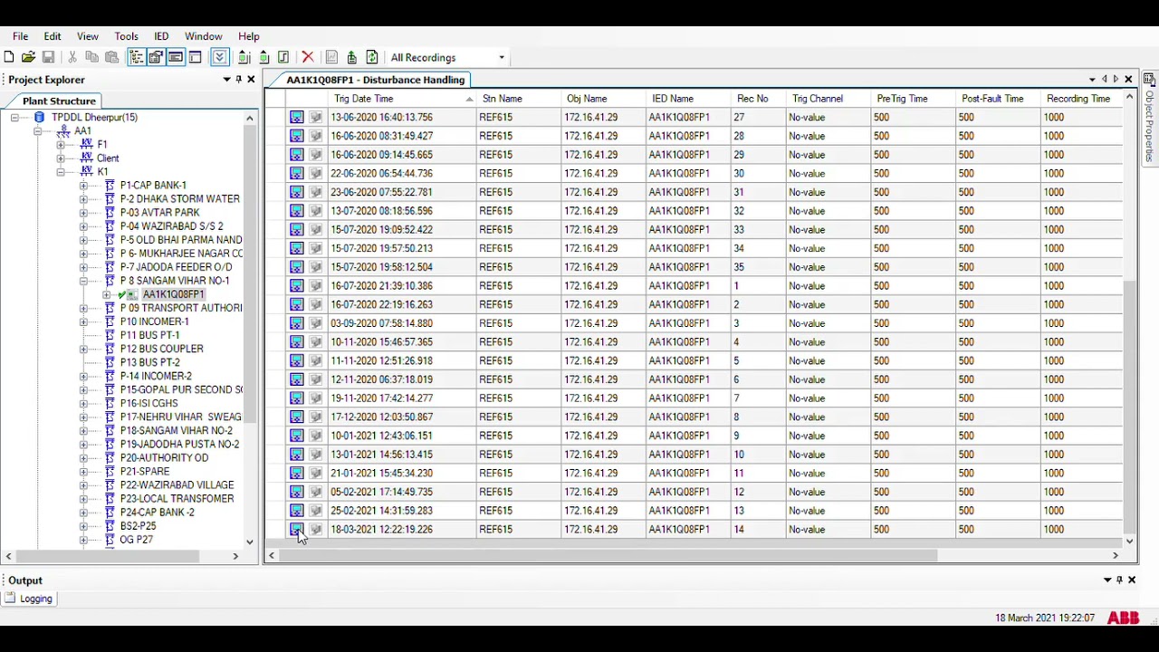 How to download FDR data from ABB REF 615,620, relay remotely