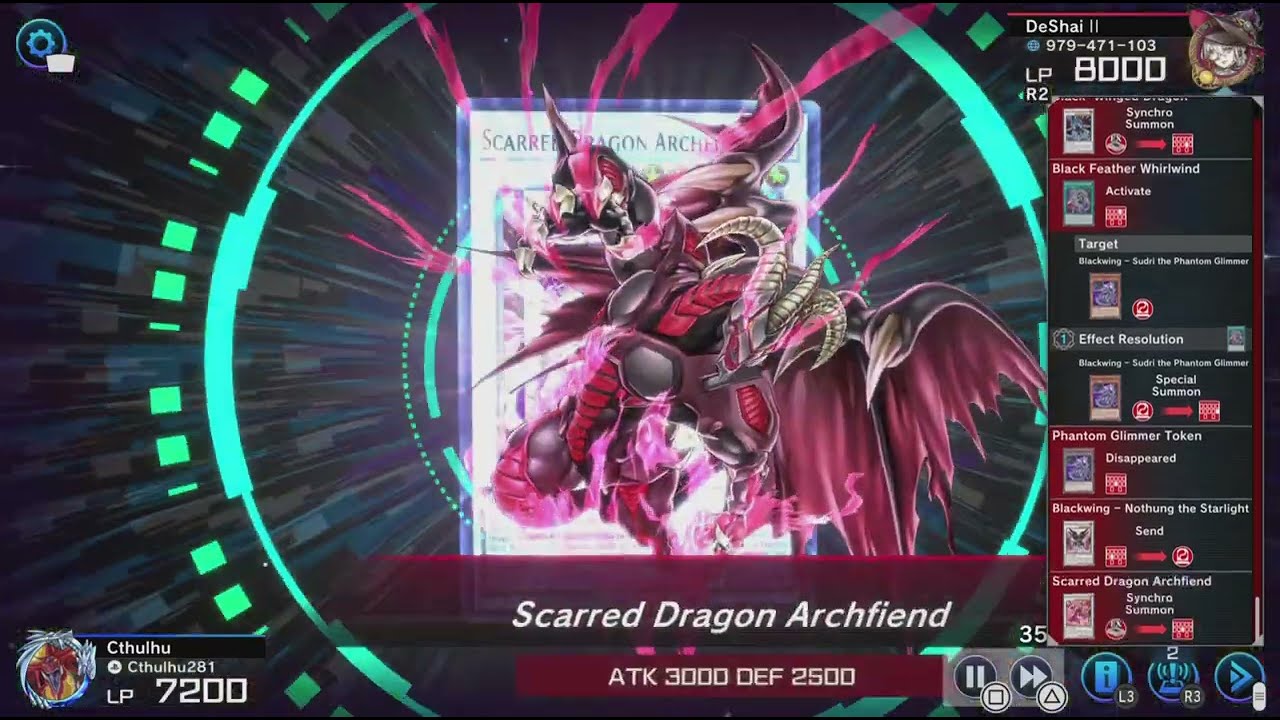Master Duel Legend Anthology Festival Odion vs Blackwing (burn) and some kind of special player