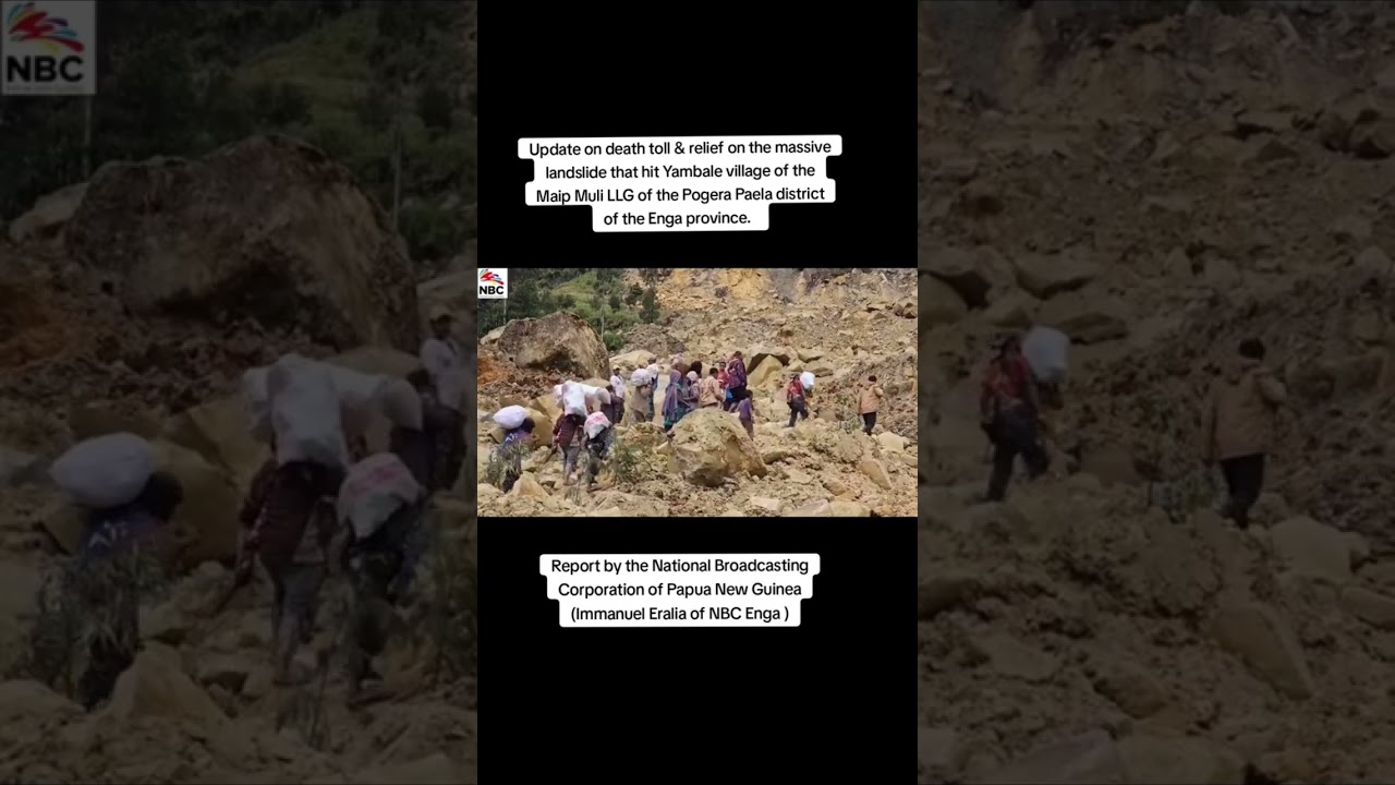 update on the land slide in wabag Enga Province 🇵🇬