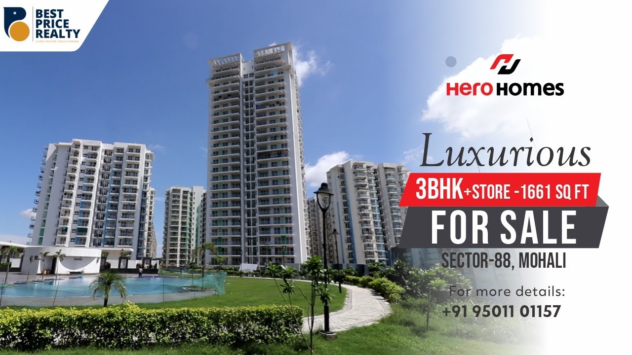 HERO HOMES | Luxurious 3BHK घर in  Sector 88  Mohali  आपके सपनो का घर