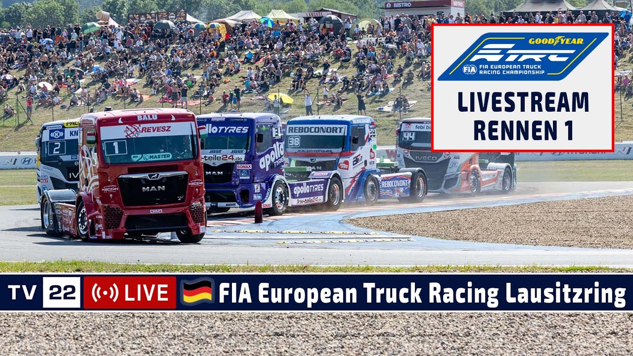 🇩🇪 RE-LIVE Truck Grand Prix Lausitzring: R1 Goodyear FIA European Truck Racing Ch'ship - 24.05.2025
