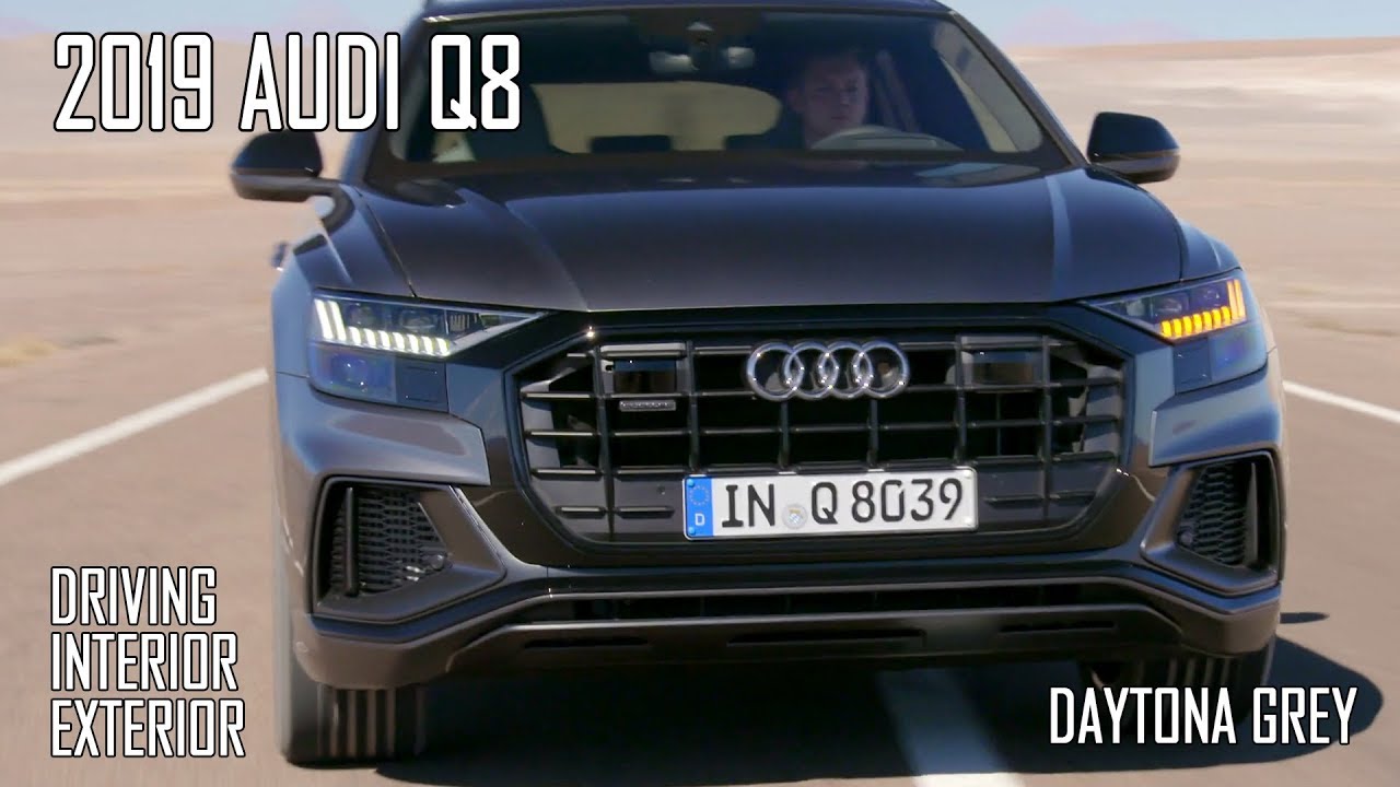 2019 Audi Q8 - Driving, Interior & Exterior | Daytona grey
