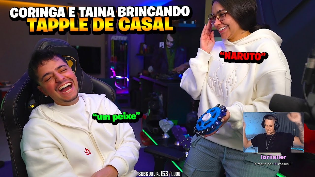 CORINGA E TAINA JOGANDO TAPPLE DE CASAL!