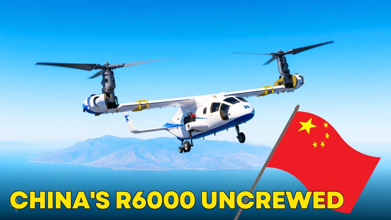 Китайский конвертоплан-беспилотник R6000 вышел на стадию летных испытаний
