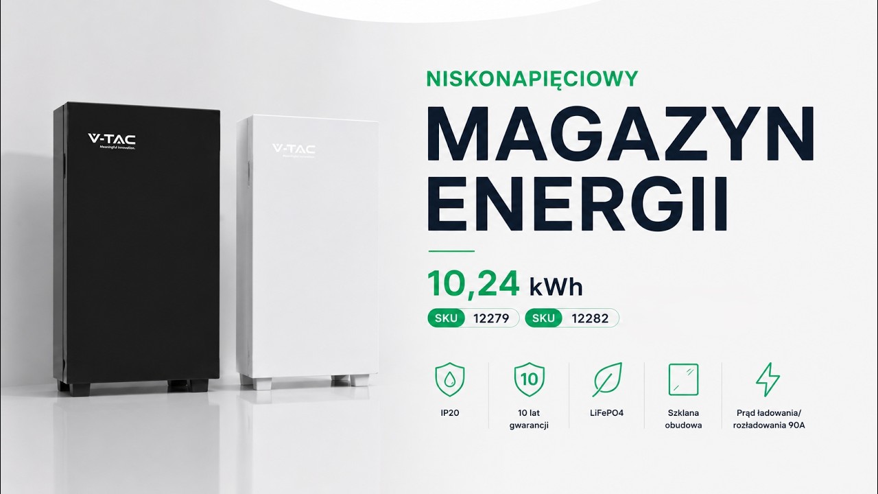 Niskonapięciowy magazyn energii  LiFePO4 | 10.24 kWh | V-TAC
