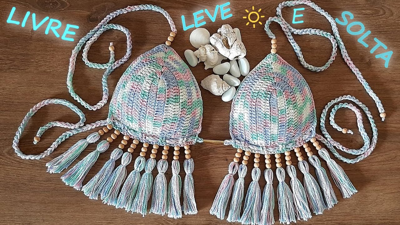 BIQUÍNI DE CROCHÊ TIE DYE  PARTE#1