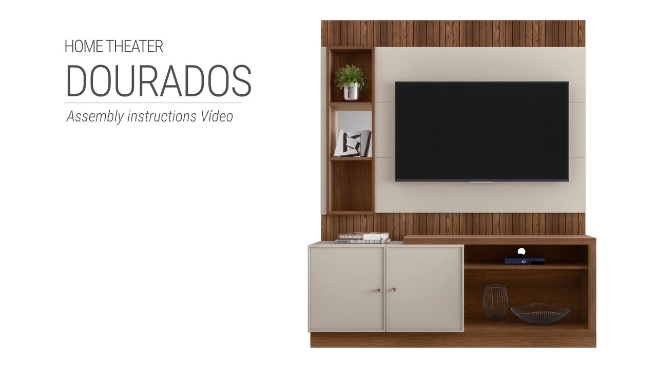 Home Theater Dourados assembly instruction video - Linea Brasil