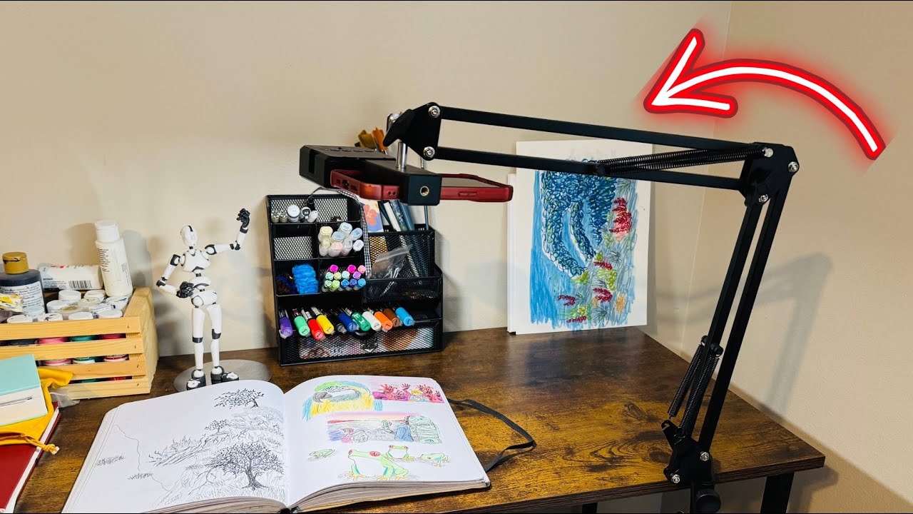 Best Overhead Phone Mount for Videos | Flexible Arm + LED Light Review