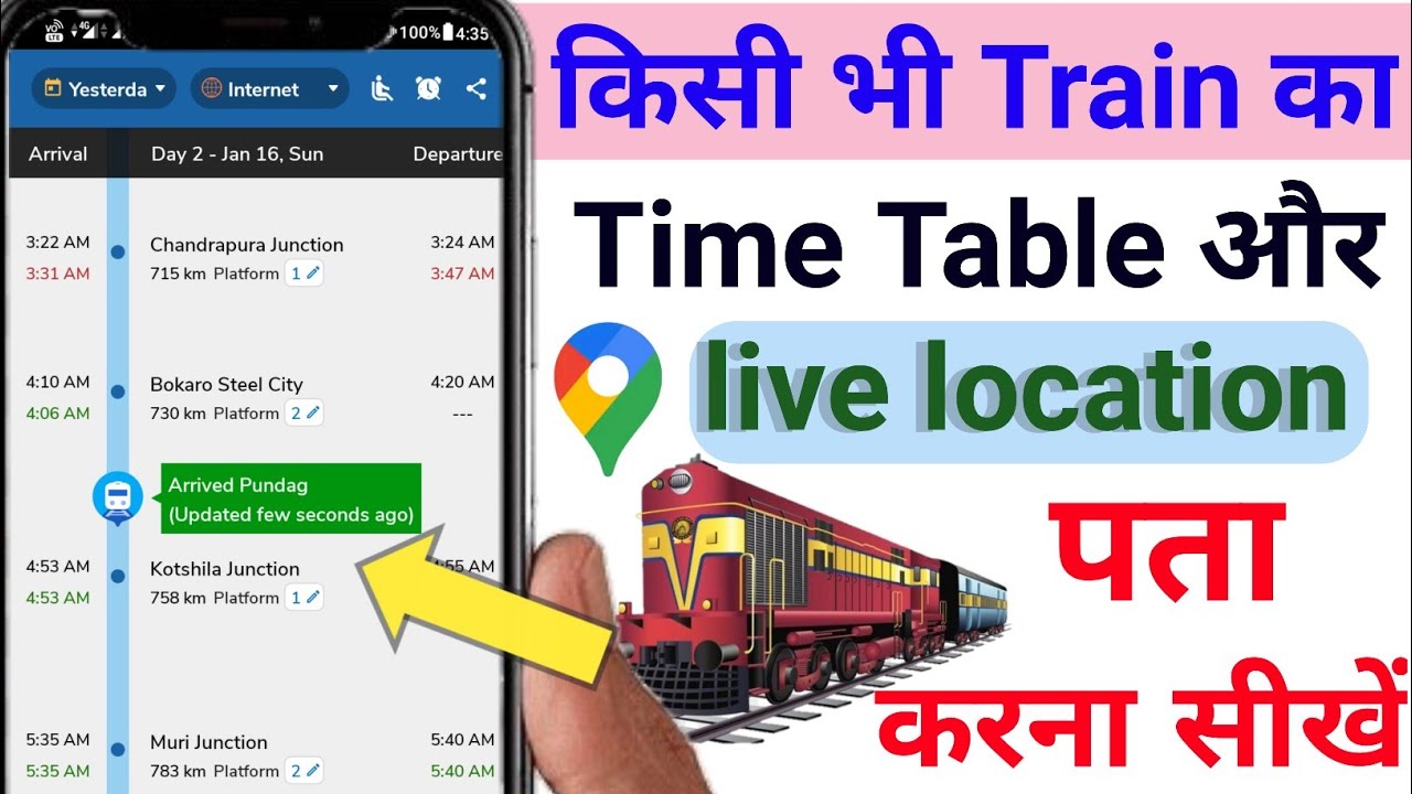 Train Kaise Dekha Jata Hai | Train Location Kaise Dekhte Hain | Train Ki Location Kaise Pata Kare 