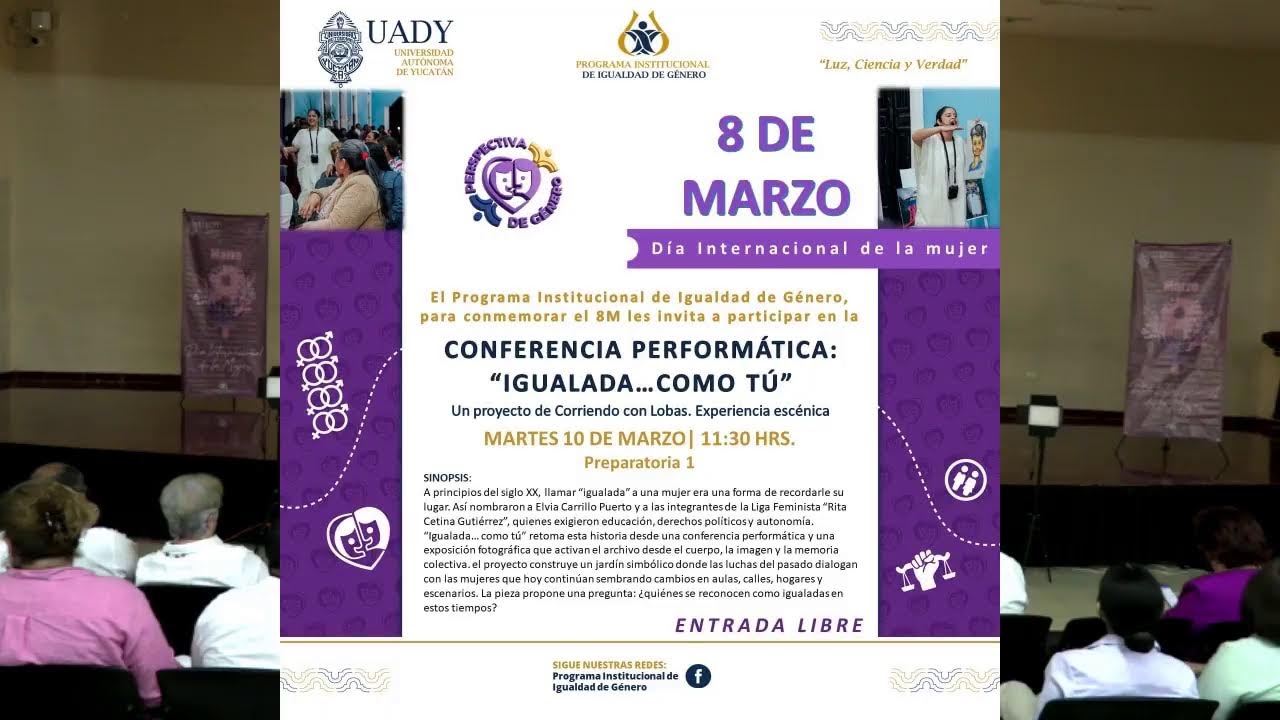 Conmemoración 8M. Día Internacional de las Mujeres - Preparatoria 1