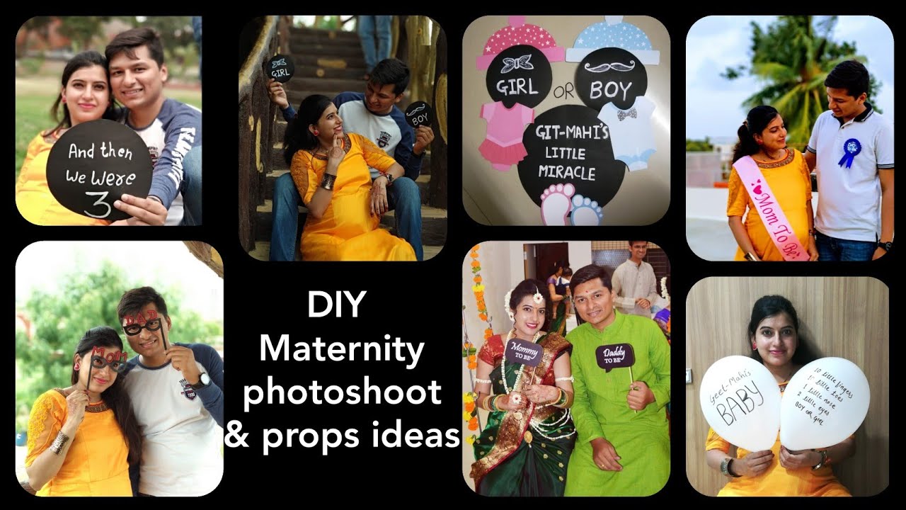 DIY | Maternity photoshoot ideas | Maternity props at home