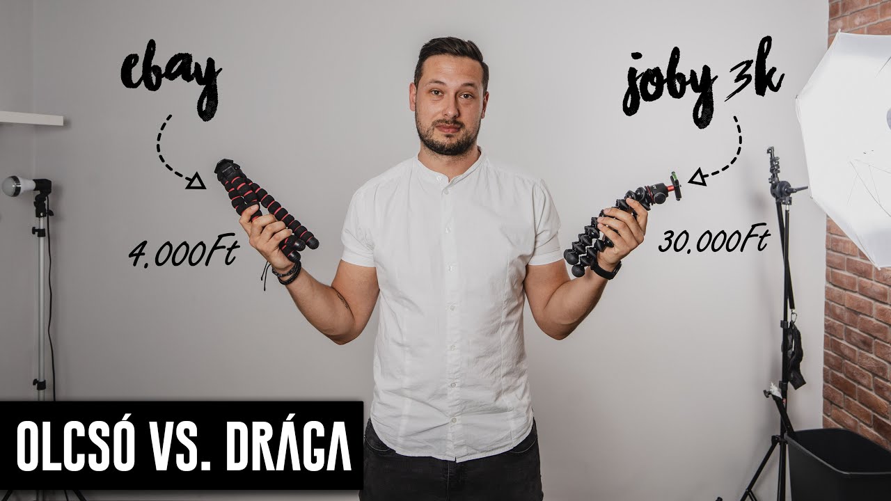 Mi az a GORILLAPOD? Melyiket &eacute;rdemes megvenni | Joby 3K vs Ebay Gorillapod