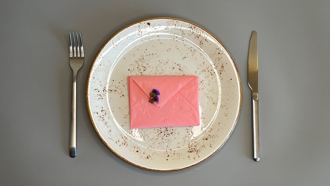 ✉️ Fold a Napkin into an Envelope &ndash; Perfect for Coffee Table Elegance! ☕