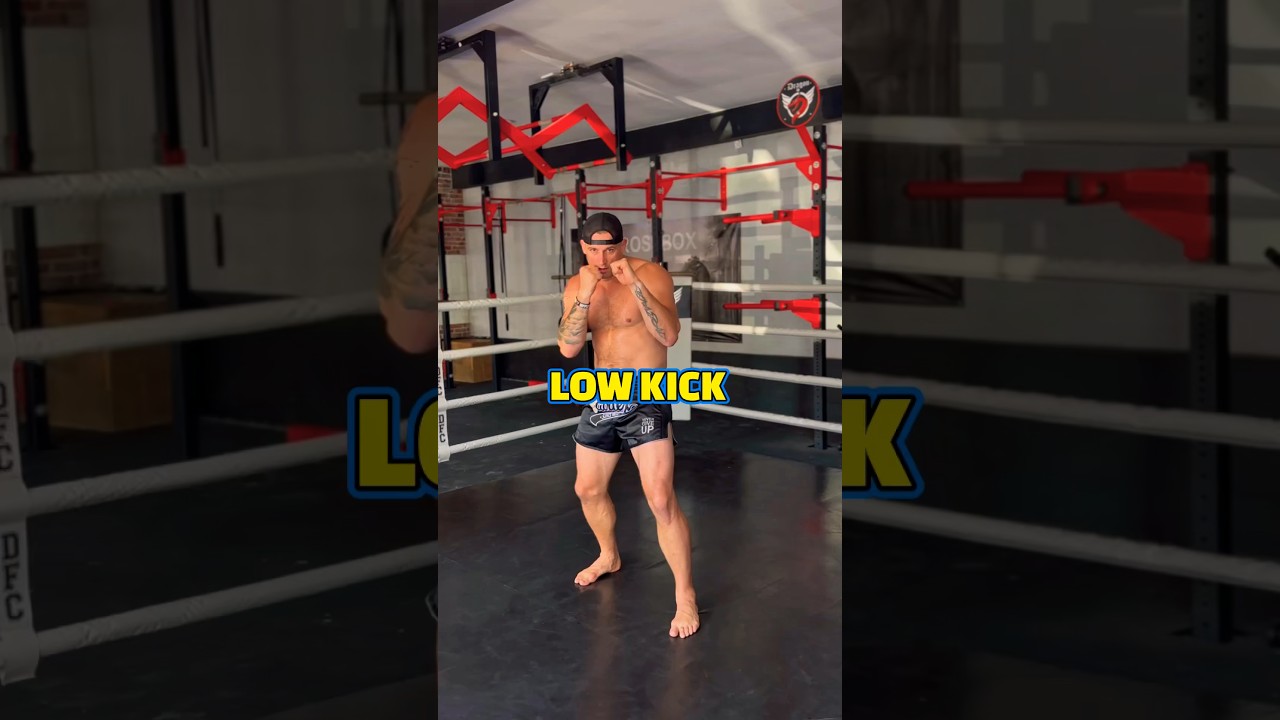 Najbardziej destrukcyjne kopnięcie! LOW KICK 💪 #shorts #tutorial #senseiguzik