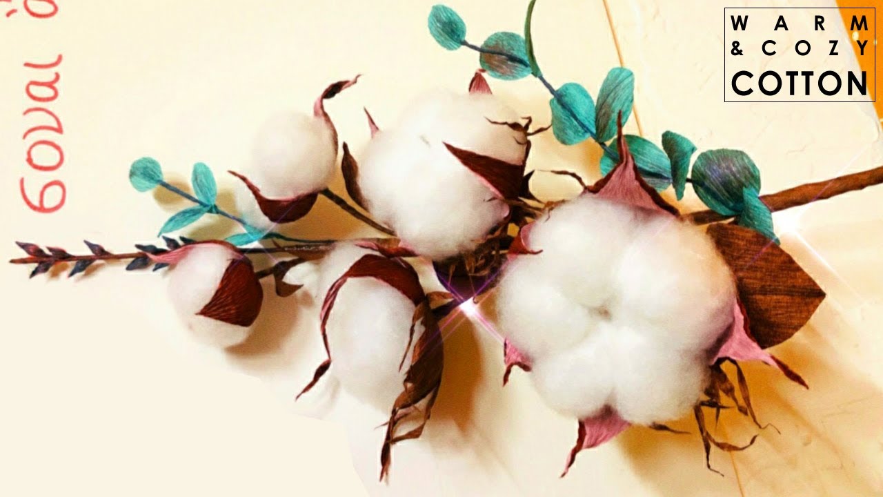 Let's make Warm and Cozy Cotton🤍  paper flower cotton ☁️