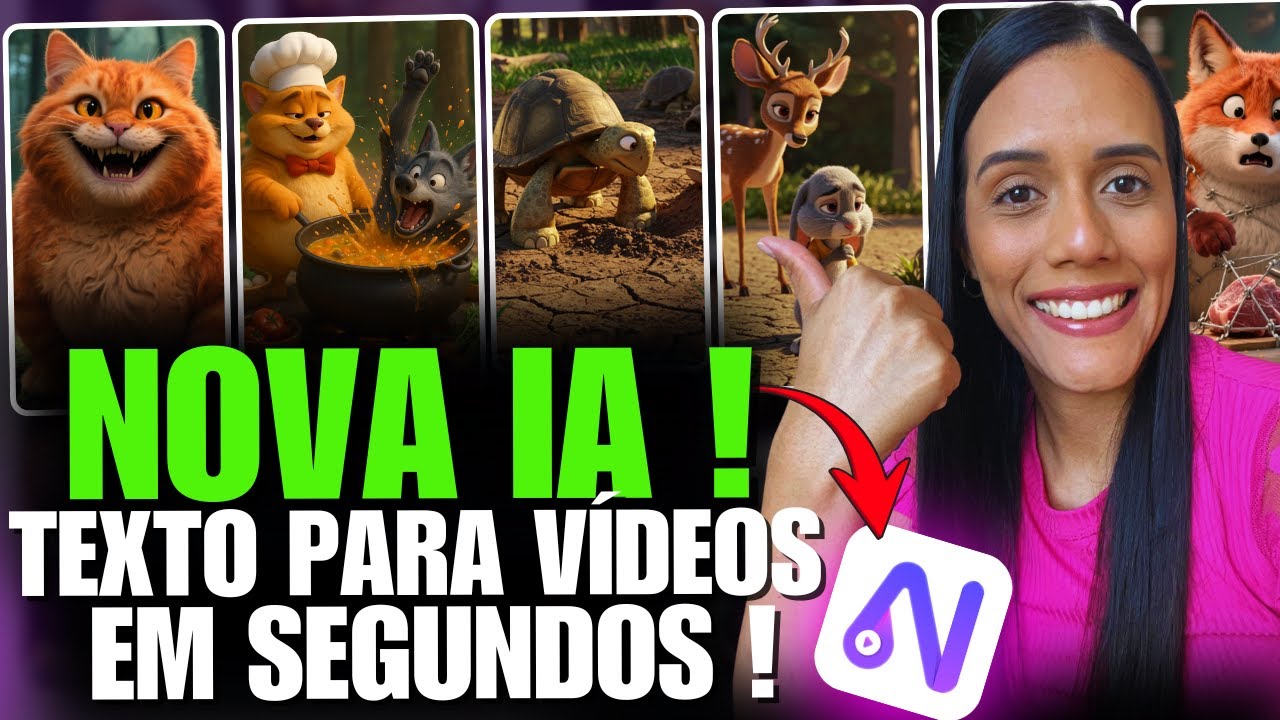 Transforme TEXTO em V&Iacute;DEOS incr&iacute;veis de uma MANEIRA SIMPLES usando apenas uma FERRAMENTA de IA!