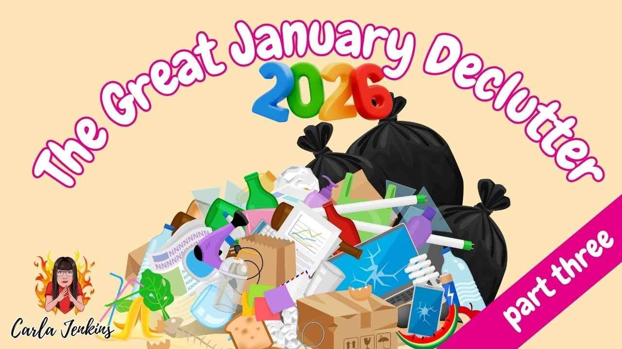 THE GREAT JANUARY DECLUTTER 2026 - PT 3:  NOW WE'RE REALLY MOVING SOME STUFF | CARLA JENKINS
