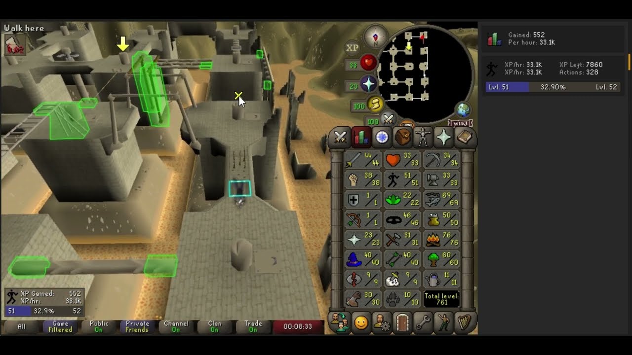 AFK Agility - 36k+ EXP/HR - Brimhaven Agility Arena (No Plugins)
