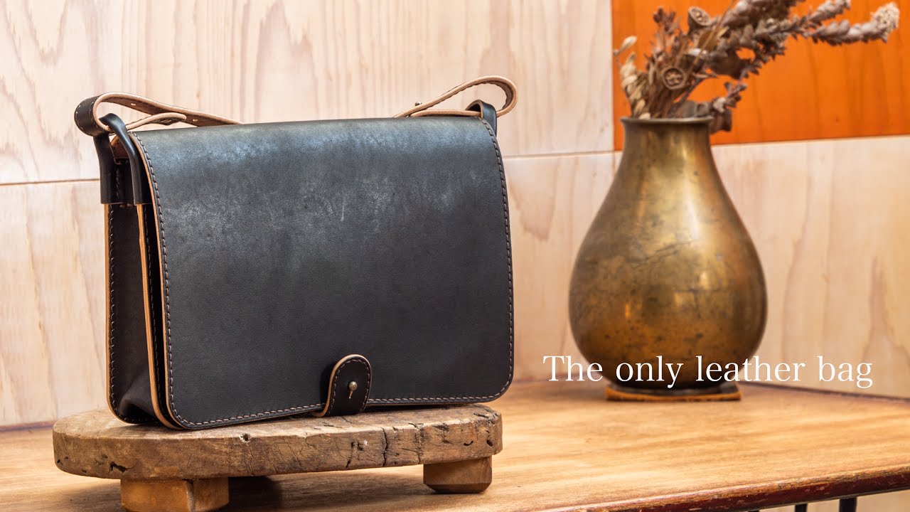 【making leather bag】手染め手縫いのオーダーメイド革鞄が出来るまで...