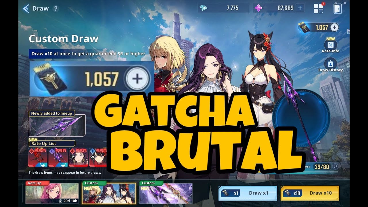 Solo Leveling ARISE - GATCHA BRUTAL 1050 TIKET !! LETS GOO !!