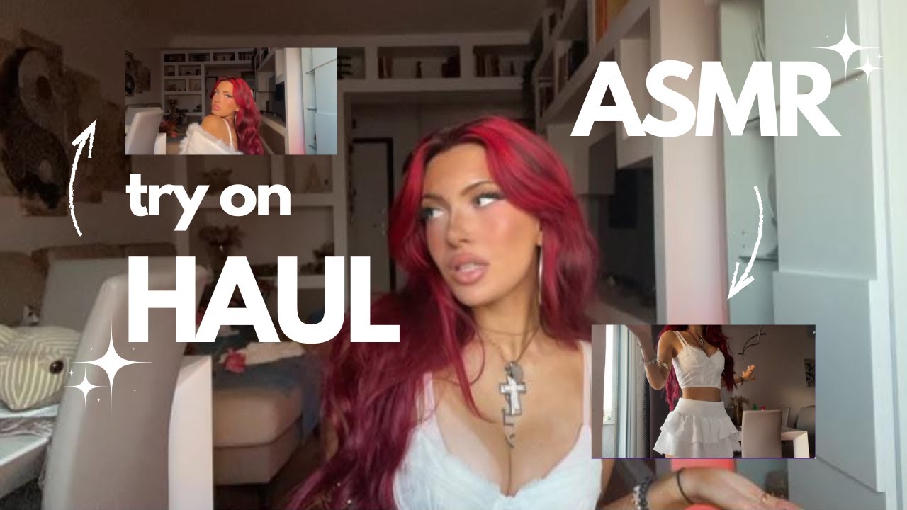 ₊˚⊹♡ ASMR ~ try on haul vinted 🛍️ (Dress, top, bags, shoes.. ₊˚⊹♡