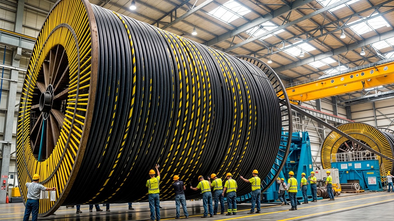 Así se fabrica el cable que conecta el internet del mundo