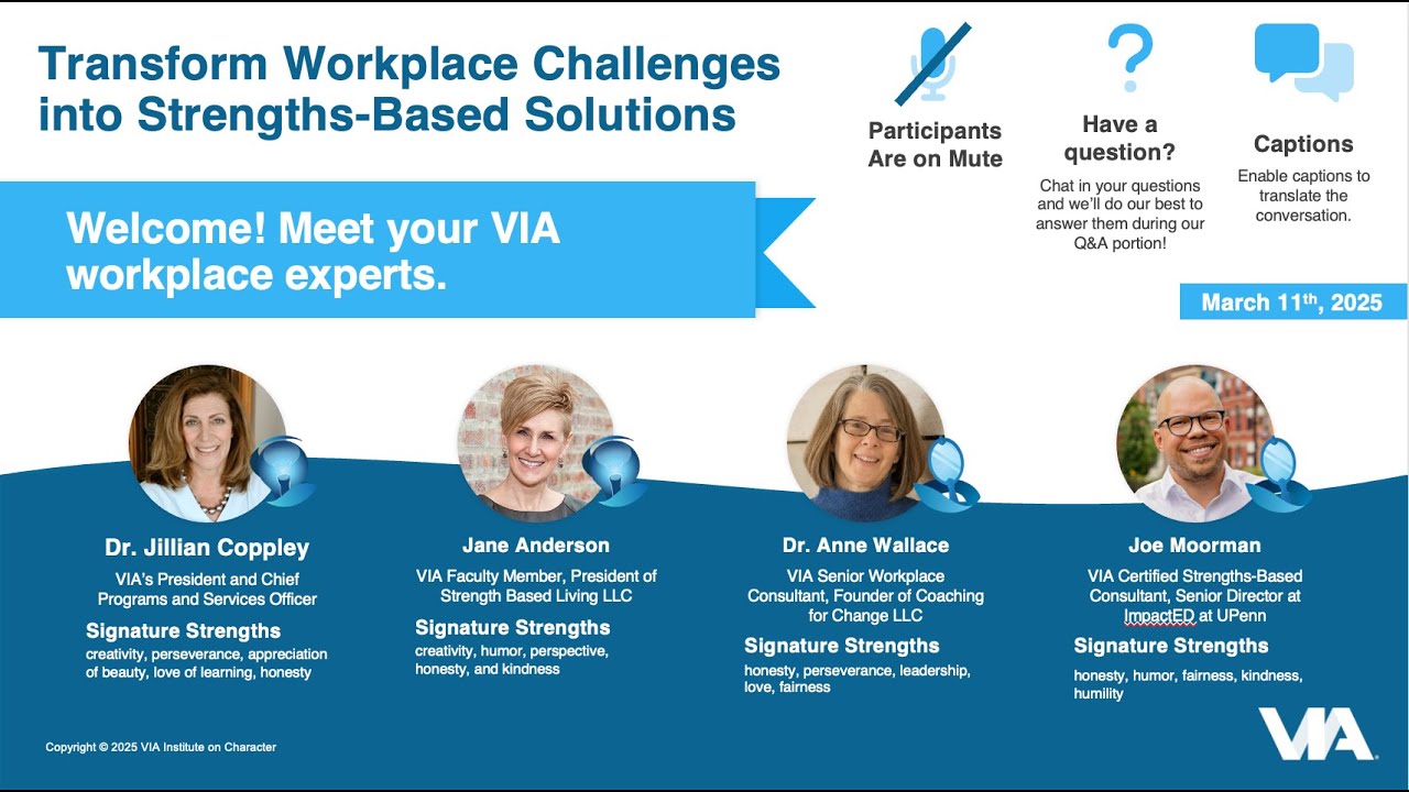 Transform Workplace Challenges into Strengths-Based Solutions
