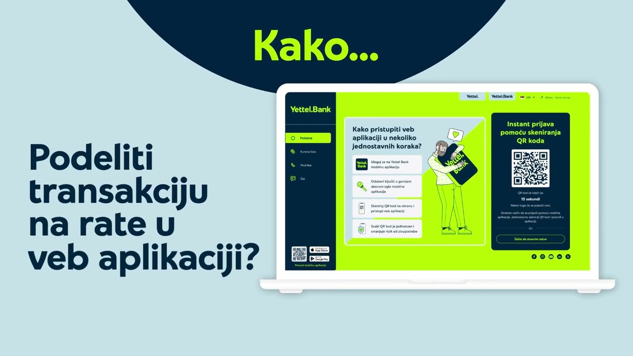 Kako podeliti transakciju na rate u veb aplikaciji?