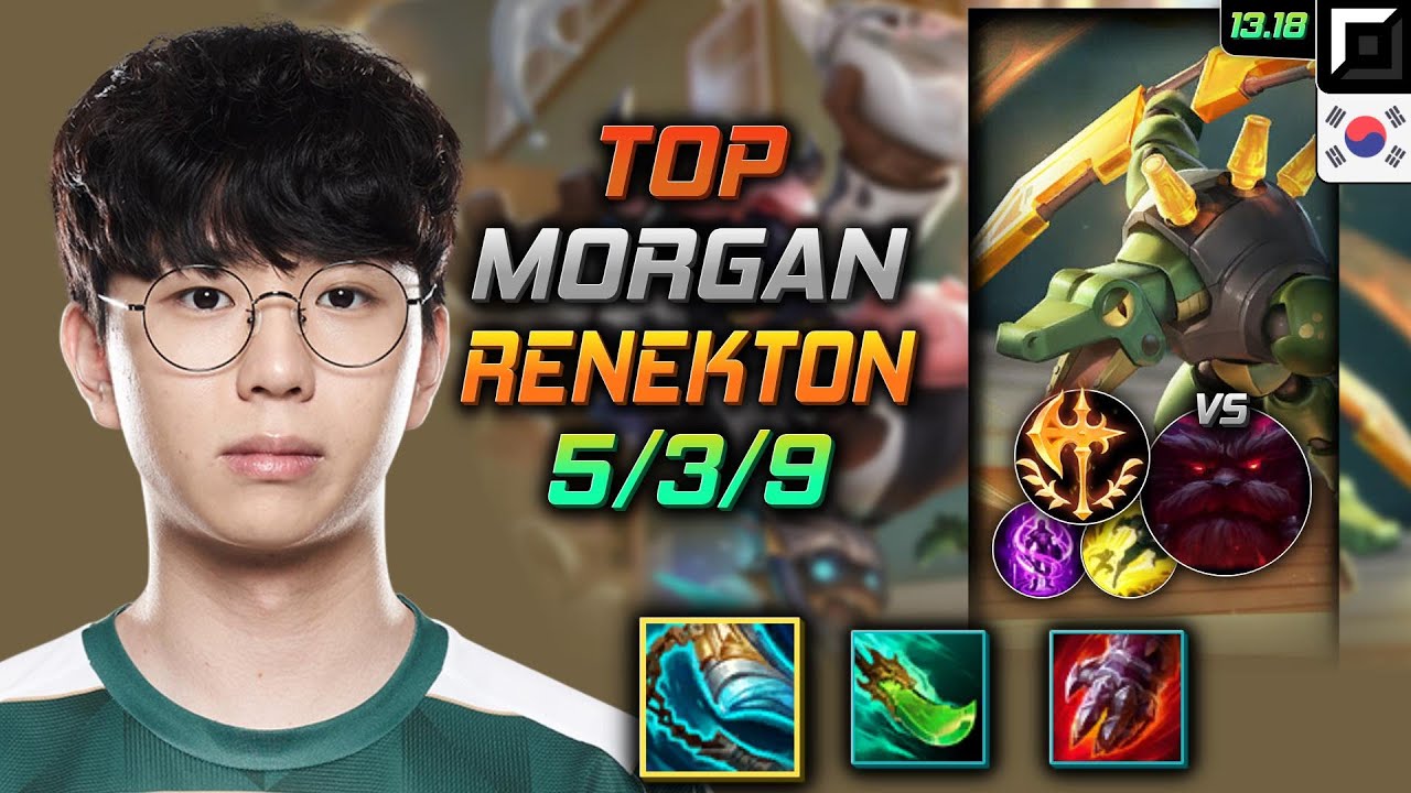 Renekton Top Build Morgan Stridebreaker Conqueror - LOL KR GrandMaster Patch 13.18