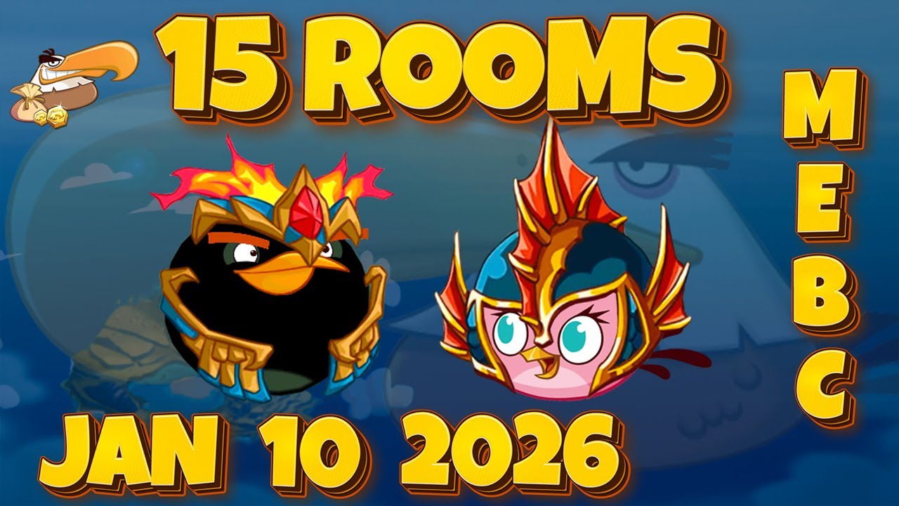 Angry Birds 2 MEBC (15 Rooms) AB2 Mighty Eagle Bootcamp Today JAN 10, 2026