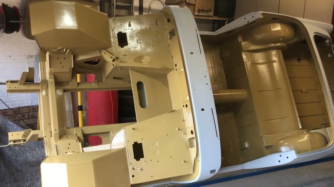 MG Midget Restoration (video 24) Bodyshell Paintwork