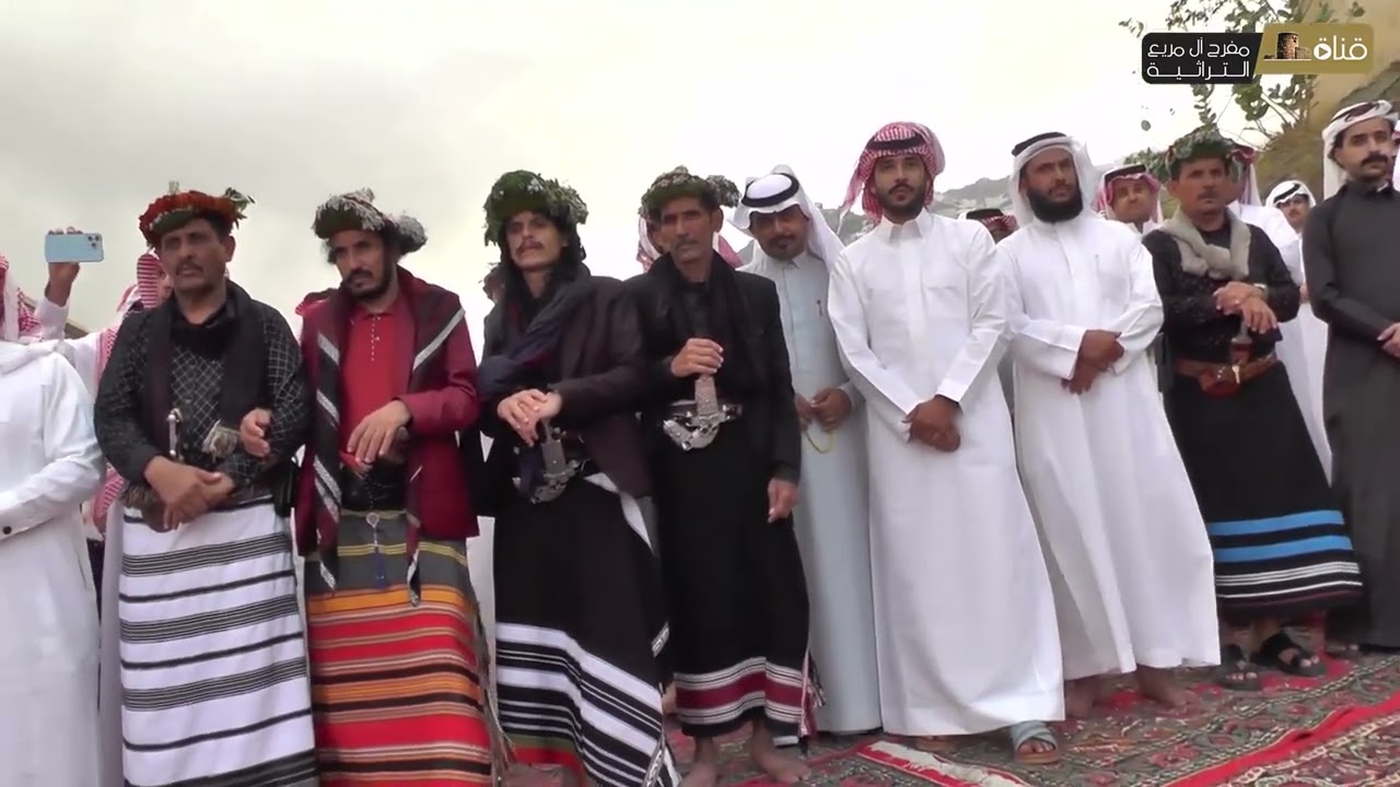 وفد أل حراز بني مالك في حفل أفتتاح وتمائم عند حسين يحيى حسن البشري الفيفي1444/4/17هـ