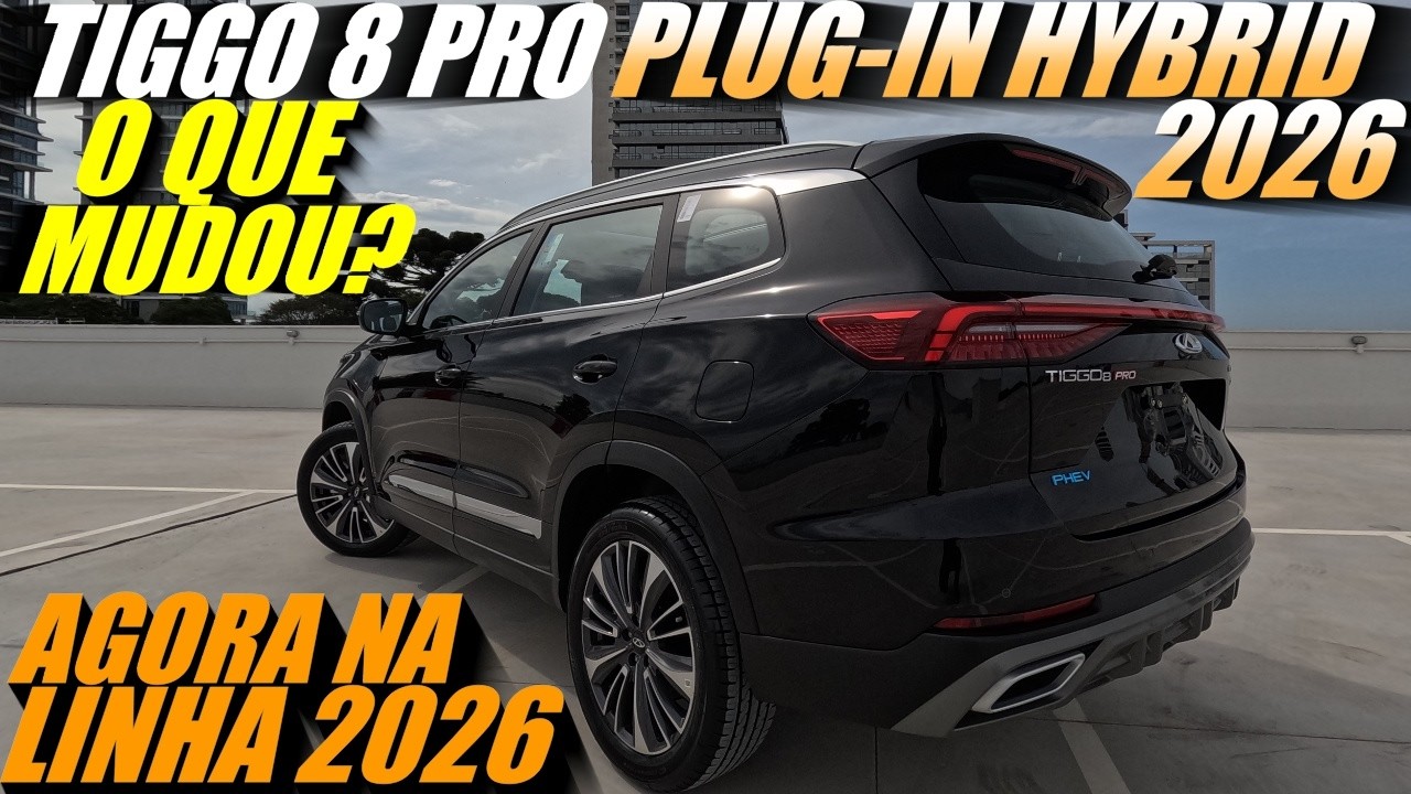 NOVO CAOA CHERY TIGGO 8 PRO PHEV 2026 CHEGOU! O QUE MUDOU na linha 2026?