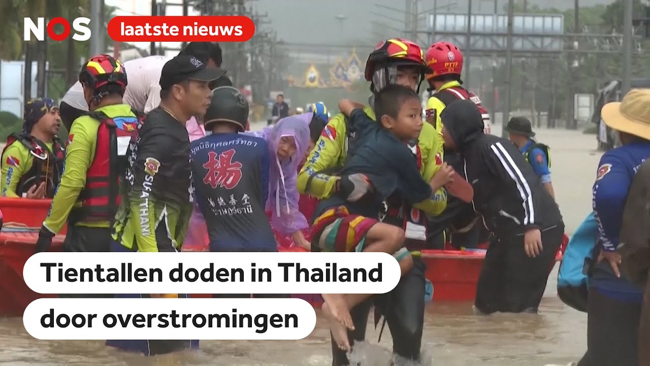 Zware overstromingen in Thailand, dodental loopt op