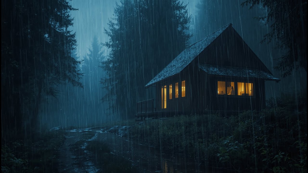 Stress Relief in Minutes 🌲 Soft Rain & Thunder for Deep Relax