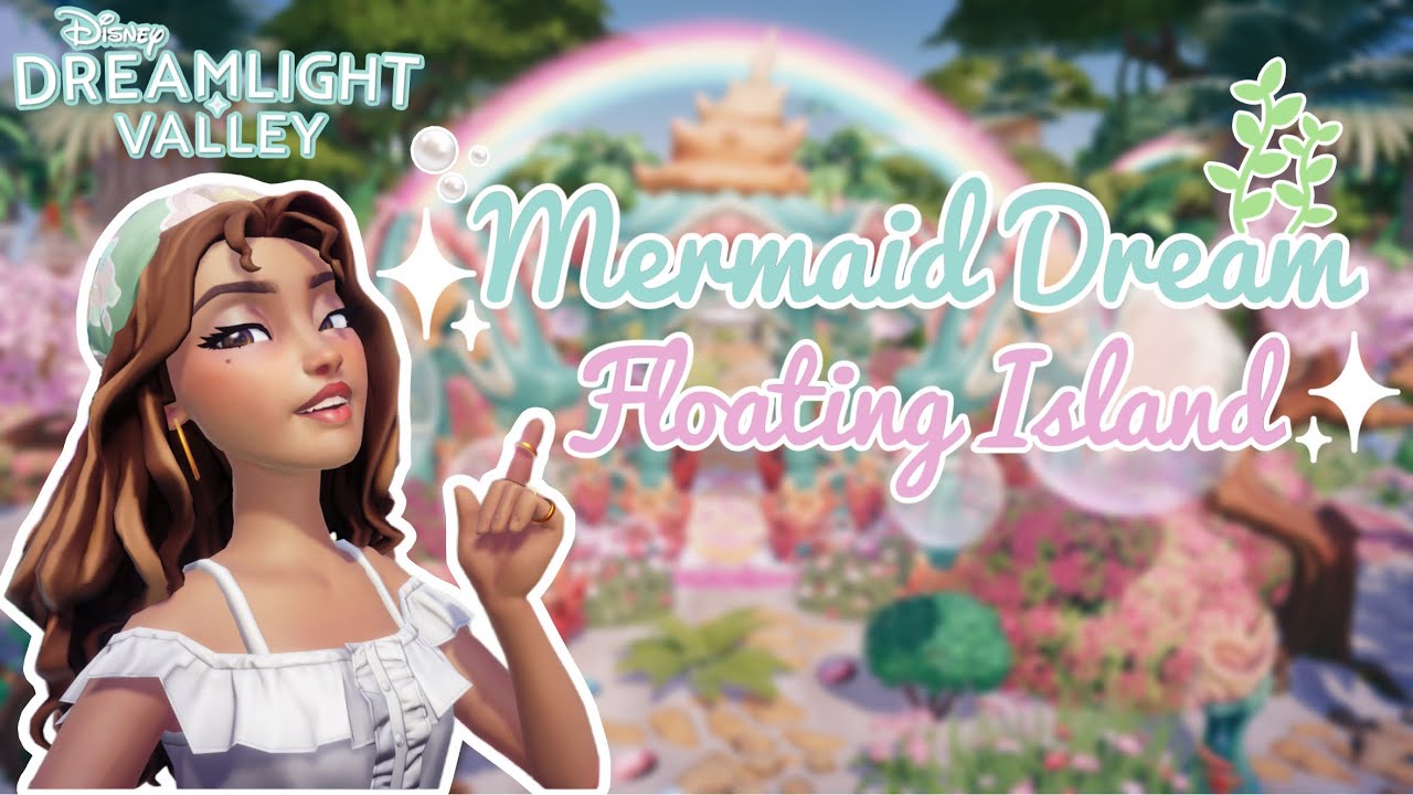 MERMAID ISLAND 🧜‍♀️🌸🌊 | NEVER LAND RIVER KIT | SPEEDBUILD | DISNEY DREAMLIGHT VALLEY
