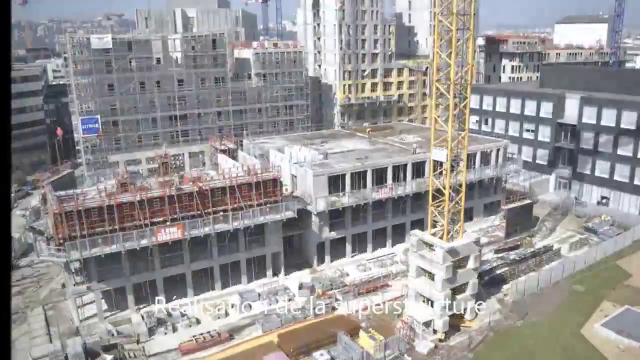 Timelapse de l'immeuble de bureaux Ivoire à Lyon (69)