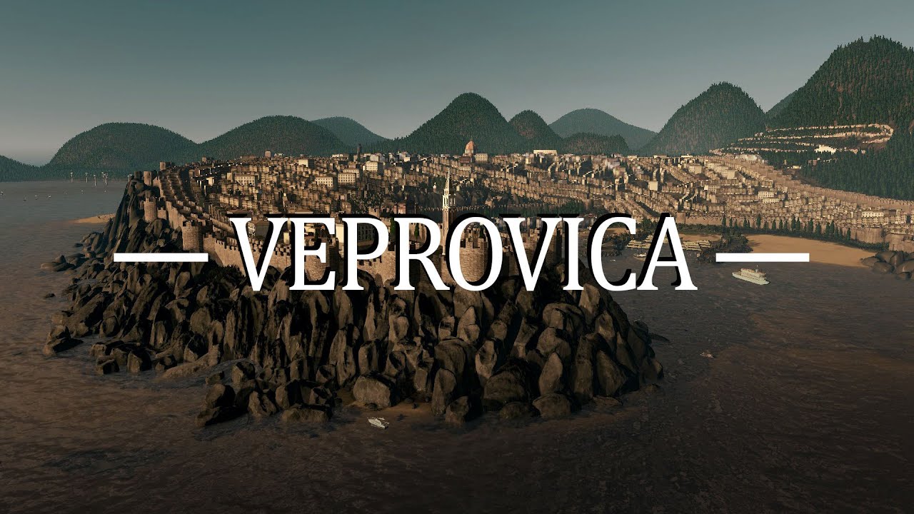 Cities Skylines - Veprovica - Fortified European Coastal City
