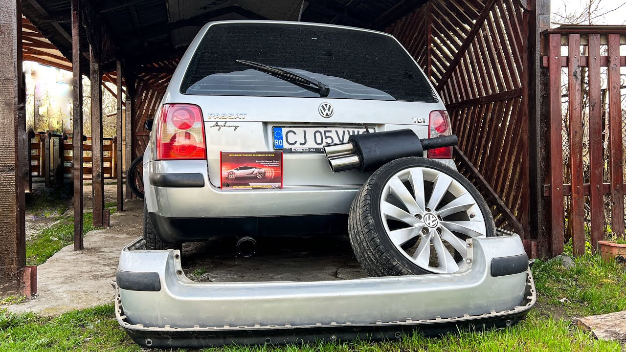 Pregatesc Passat-ul b5.5 Pentru Vara - Bara Spate Cu Senzori Parcare, Evacuare, Lip, Jante r18, etc