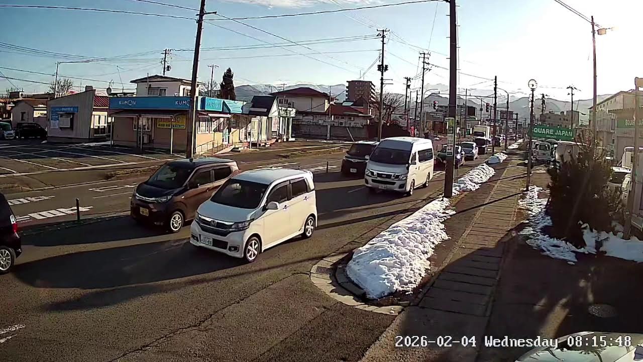山形県山形市南館国道348号線ライブカメラ Yamagata Yamagatashi Live camera.world.cam