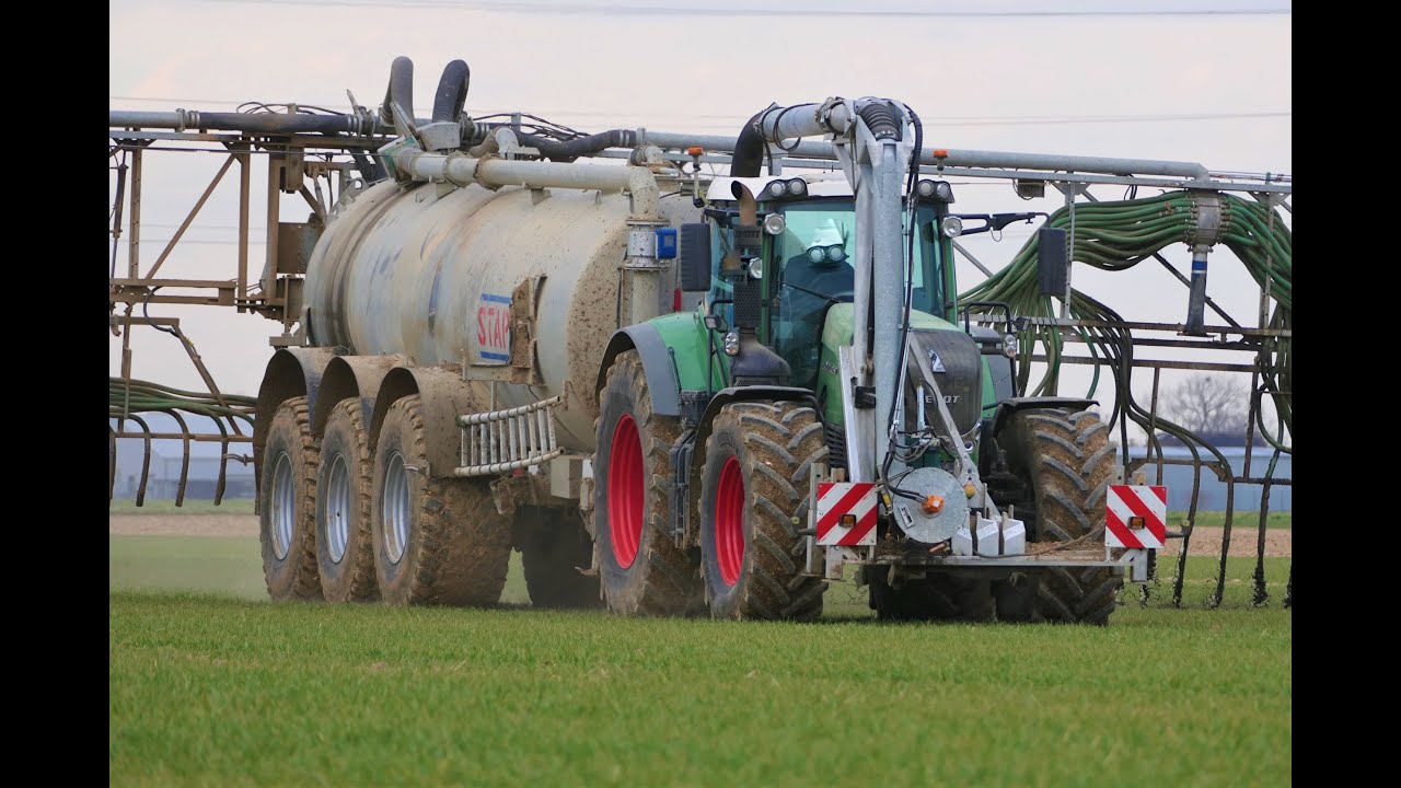 Gärresteausbringen 2022/ Fendt 939 Vario/ Stapel 3-Achser Güllefass