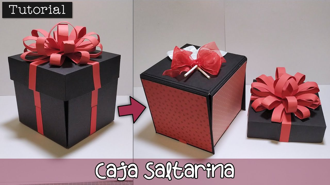 Tutorial: Caja Saltarina 🎁✨ ¡Se despliega y salta al abrirse! 🤯