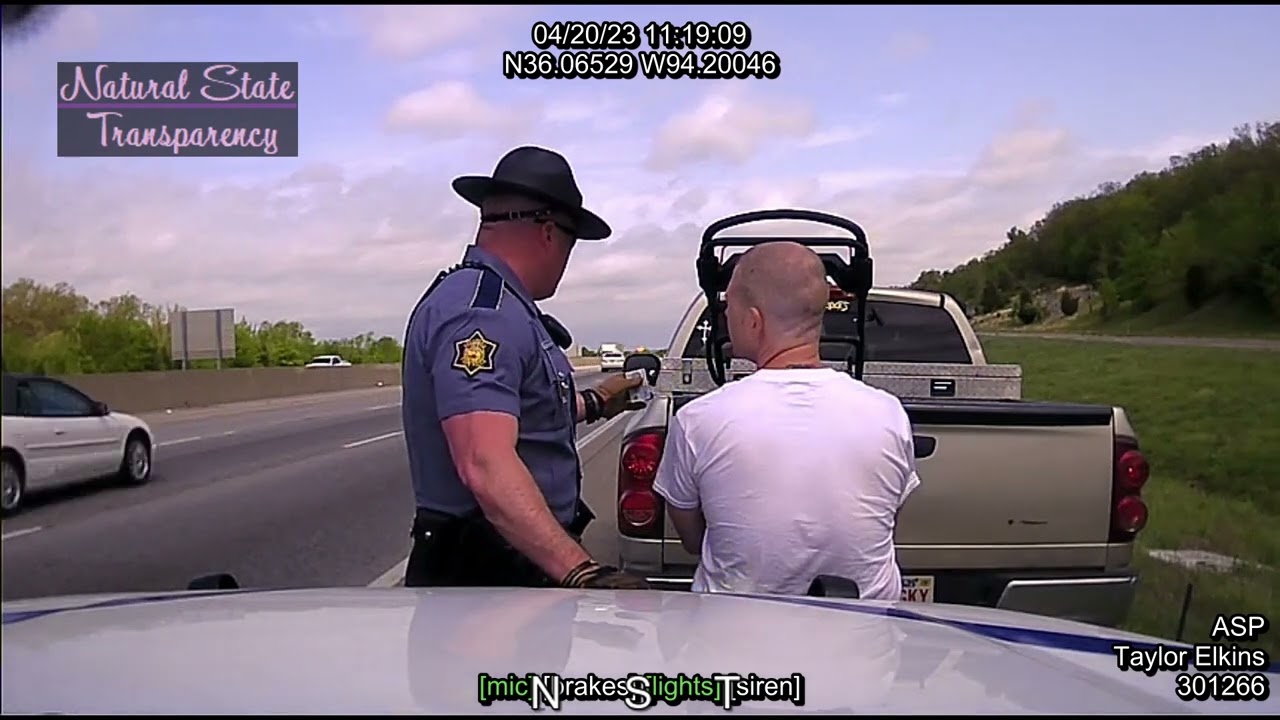 Traffic Stop I-49 Fayetteville Washington Co Arkansas State Police Troop L, Traffic Series Ep. 263