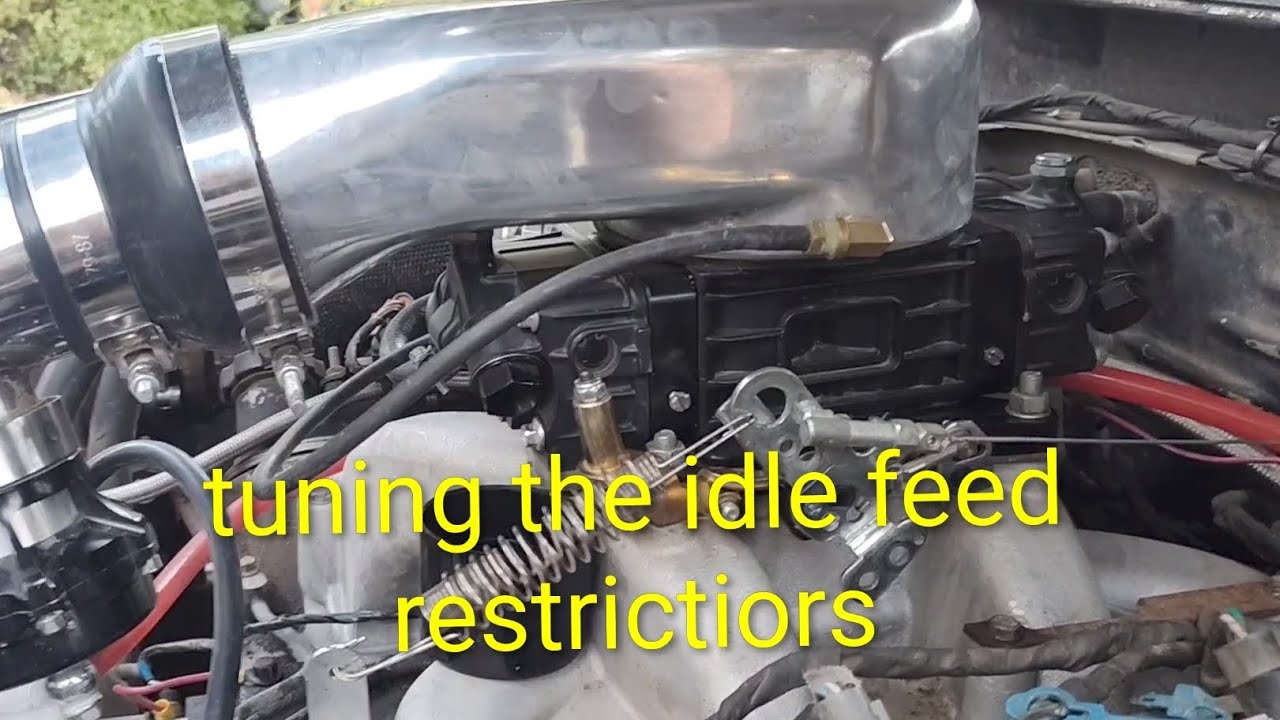 Tuning the idle feed circuit on a holley style 4150
