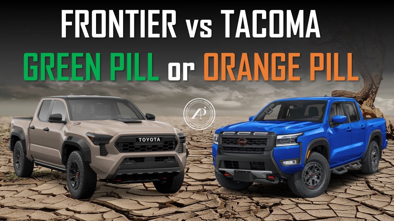 NISSAN FRONTIER PRO-4X vs TOYOTA TACOMA TRD PRO // ENGINEER MUST CHOOSE BETWEEN GREEN or ORANGE PILL