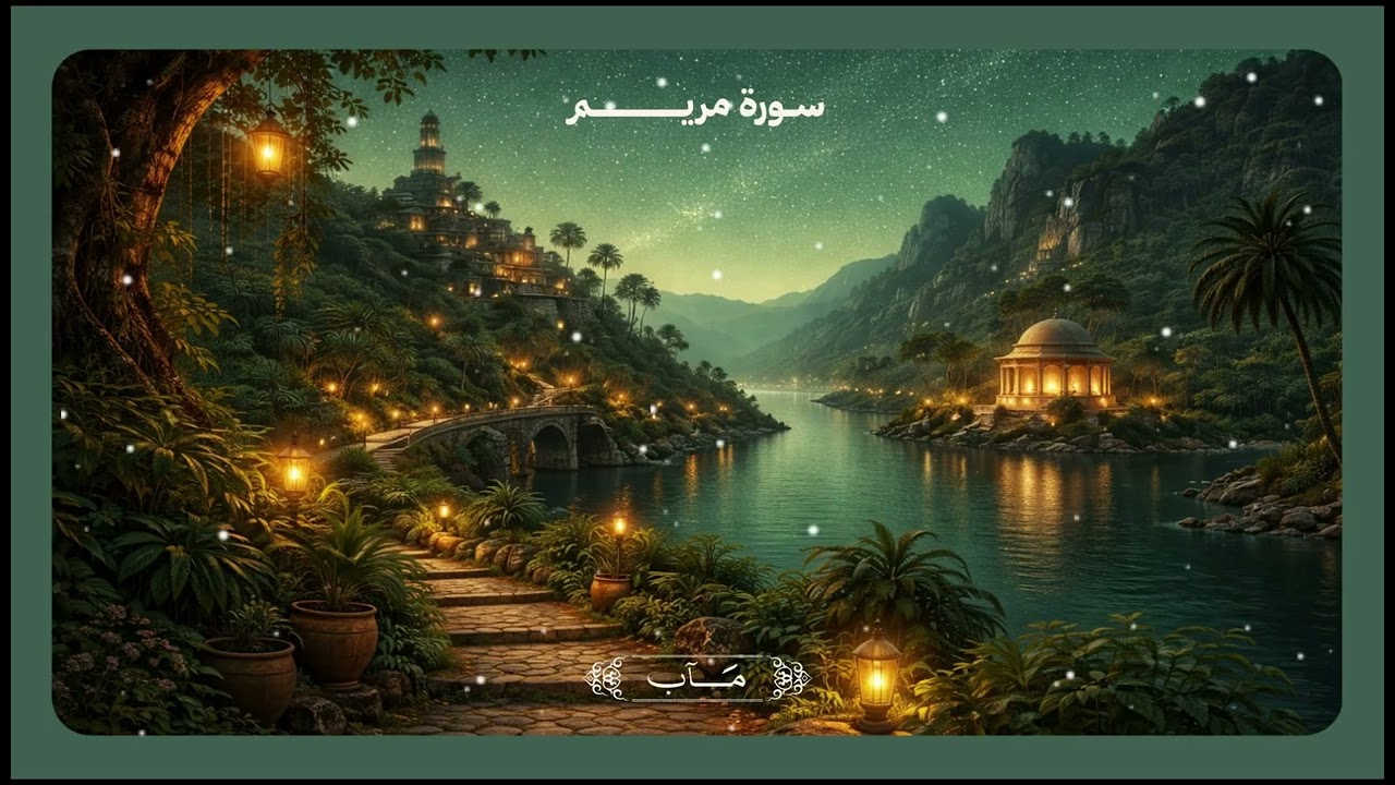 سورة مريم | كاملة حين يهطلُ الفرجُ من سحائبِ اللطف وتتحققُ المعجزات 🕯️🕊️