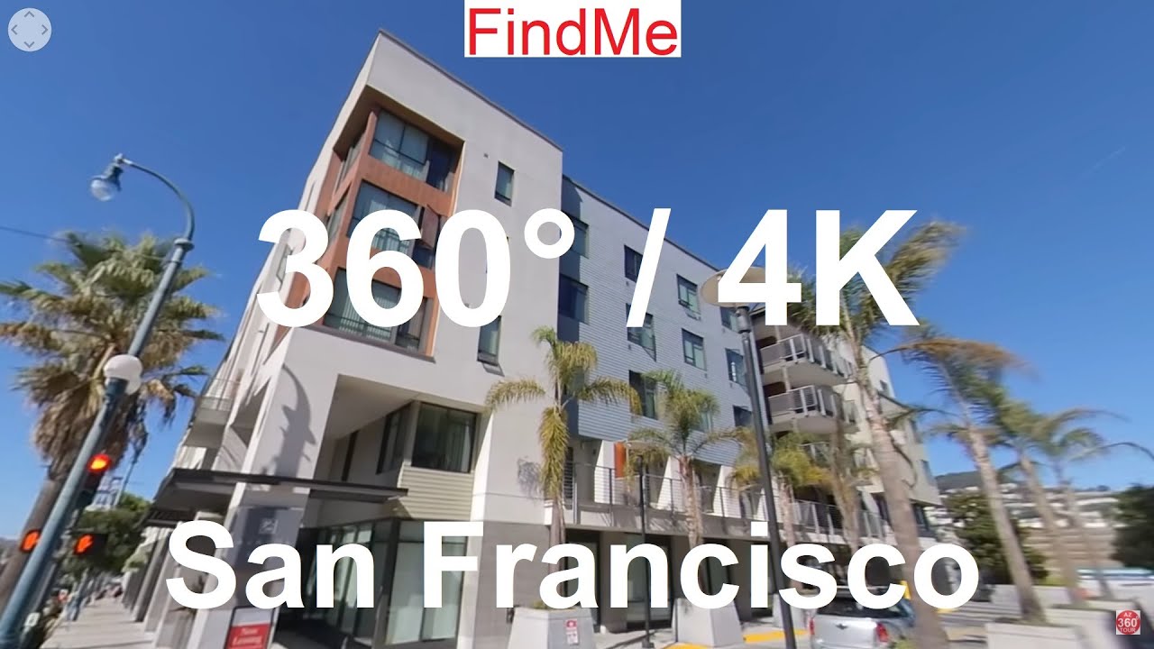 VR 360 4K San Francisco Walking Tour Of Ocean Ave Retail District 2020; 美國舊金山步行之旅; アメリカ、サンフランシスコ
