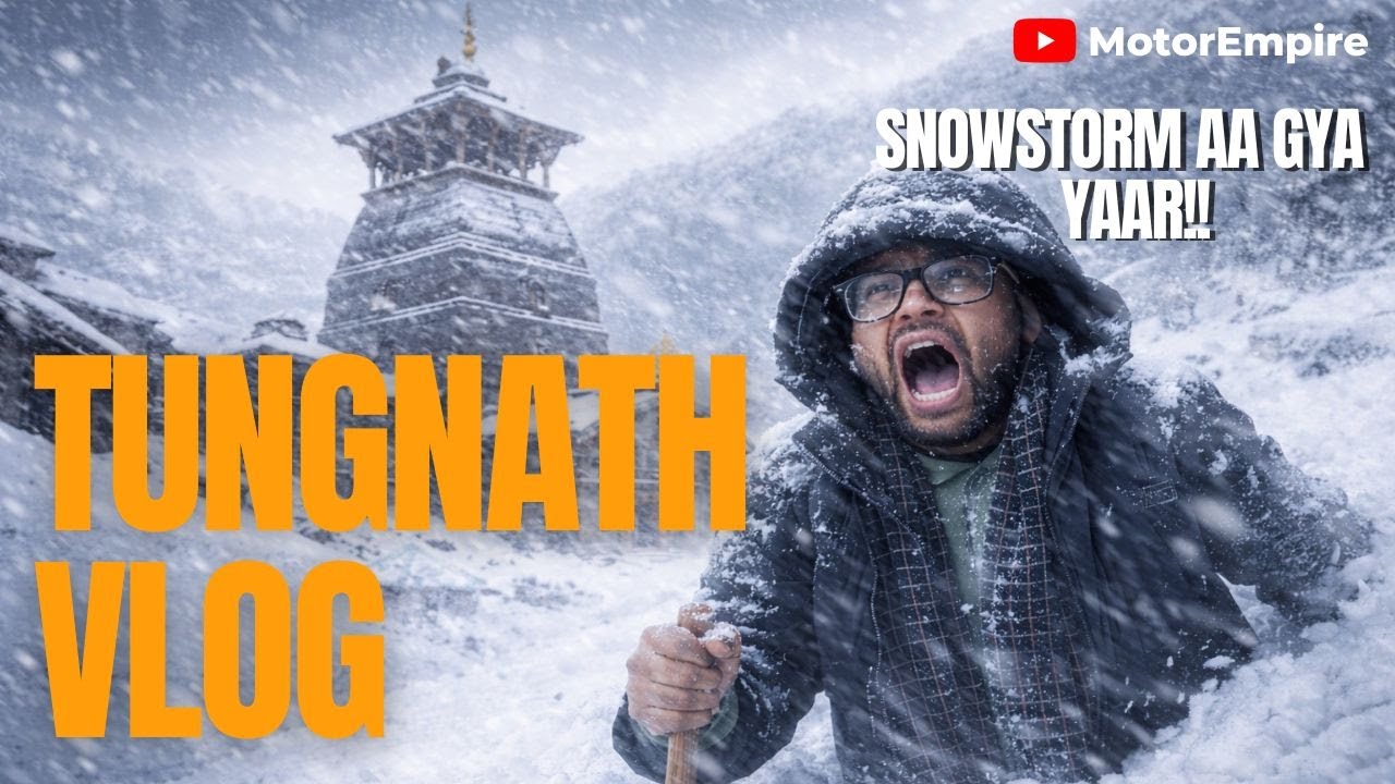 Chopta Tungnath Trek🤩| SnowStorm Mei Fass Gaye😱❄️| Complete Tour Guide| #trending #travel #vlog
