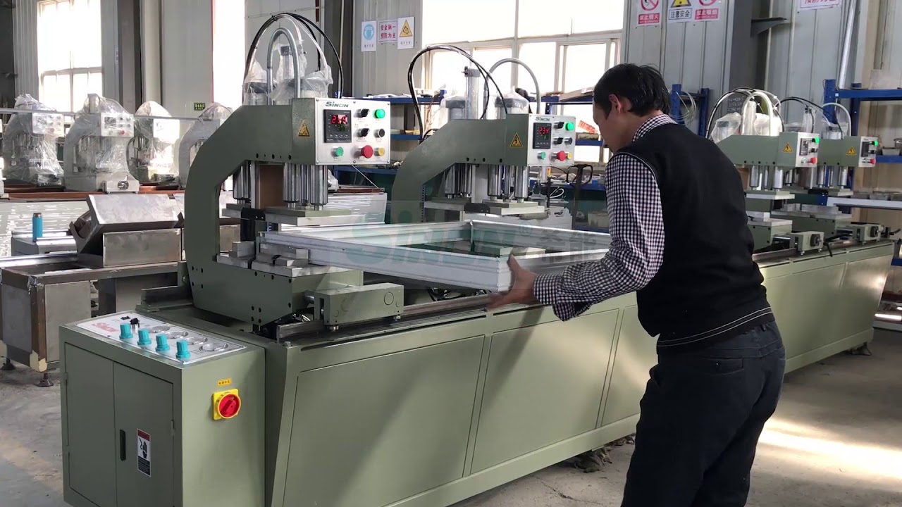 Four head UPVC window and door welding machine