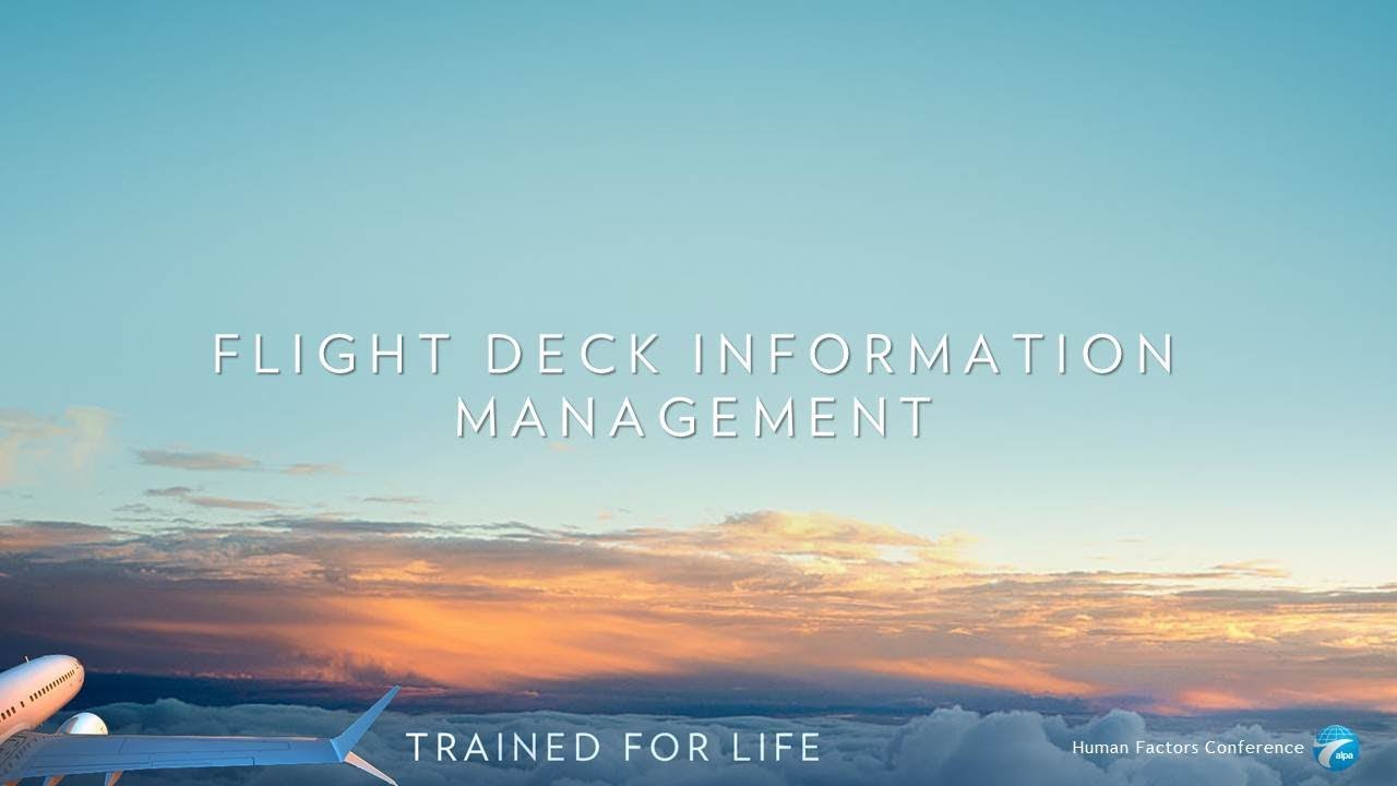 Flight Deck Information Management
